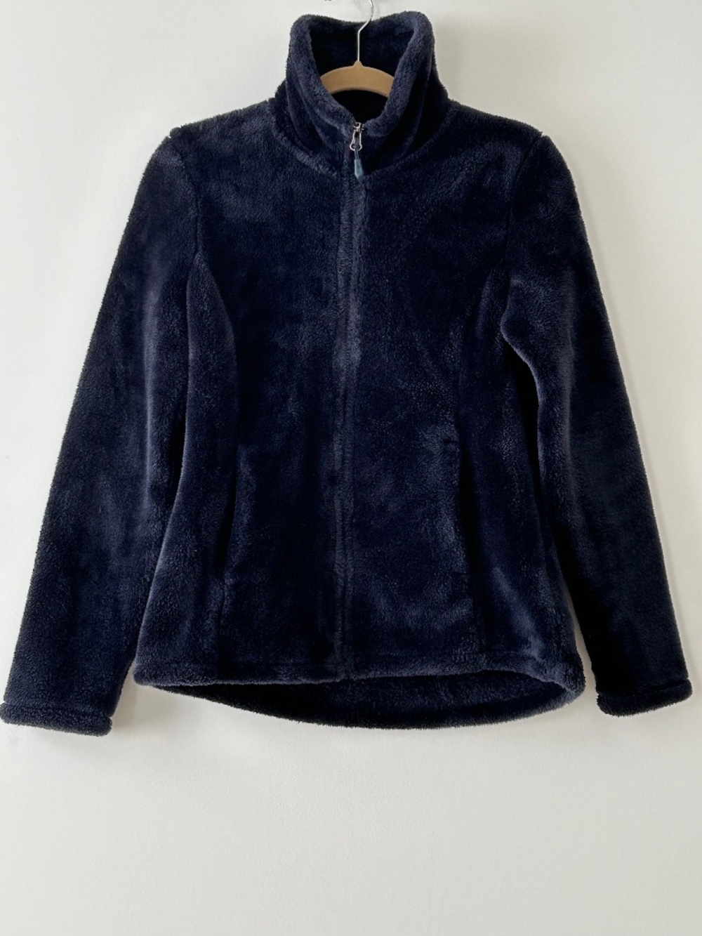 32 Degrees Navy Blue Plush Fleece Zip Up Jacket